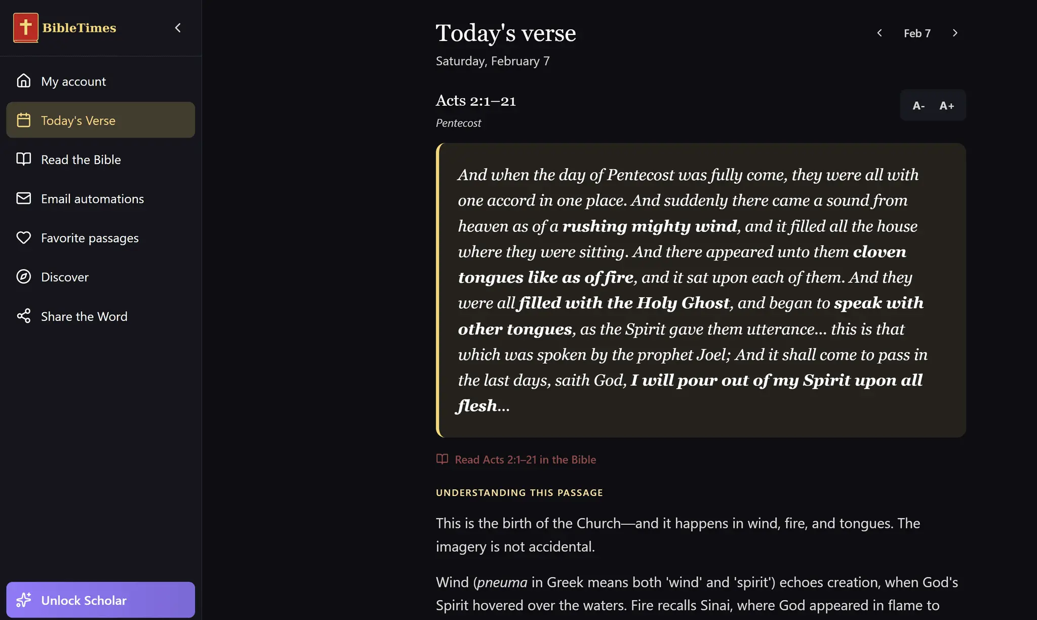 Screenshot 2 of BibleTimes
