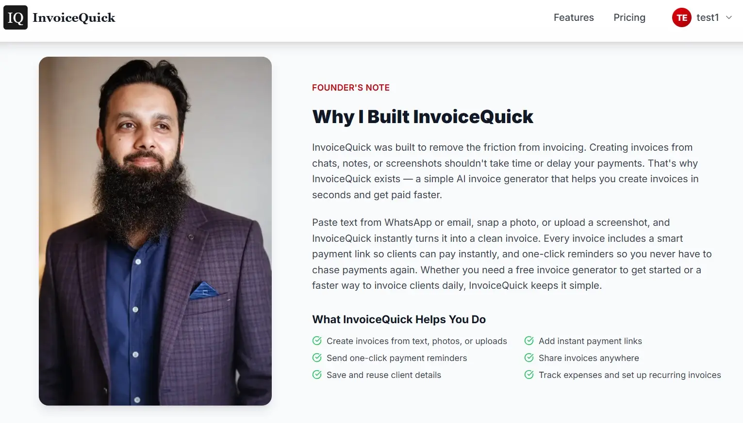 Screenshot 2 of InvoiceQuick