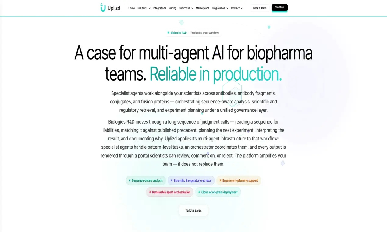 Screenshot 2 of Uplizd Biologics R&D
