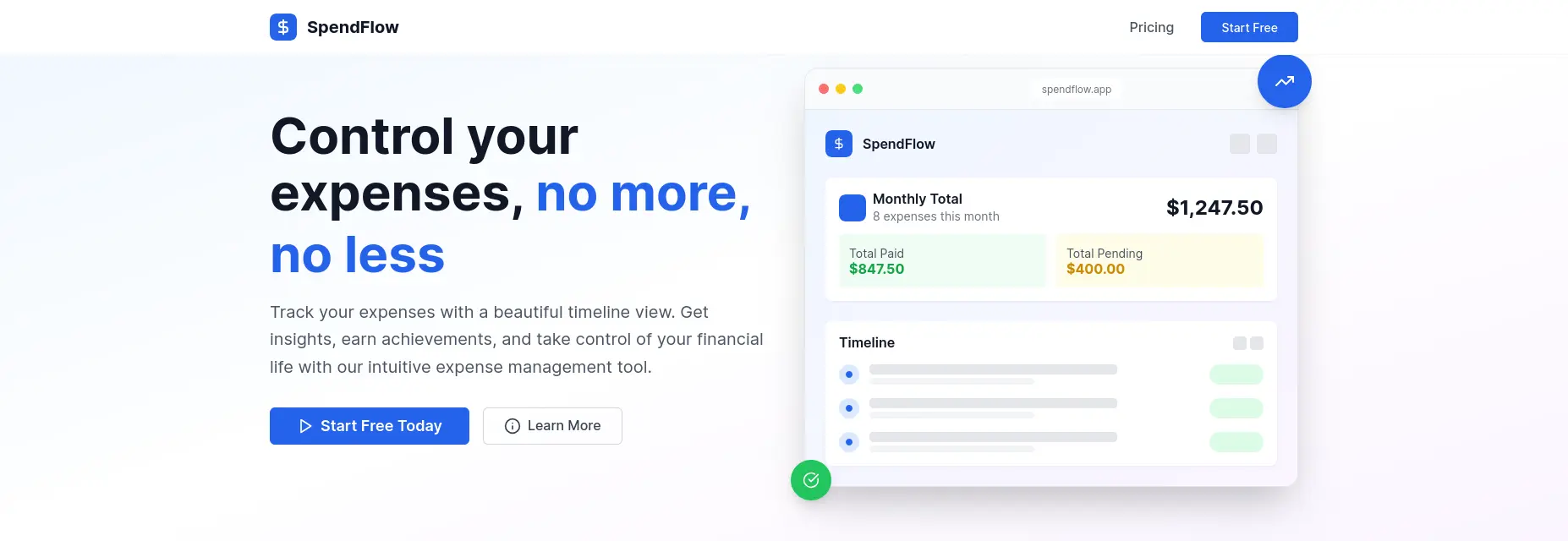 Screenshot 1 of Spendflow