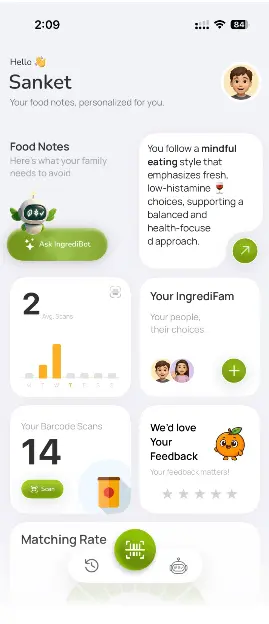 Screenshot 1 of IngrediCheck