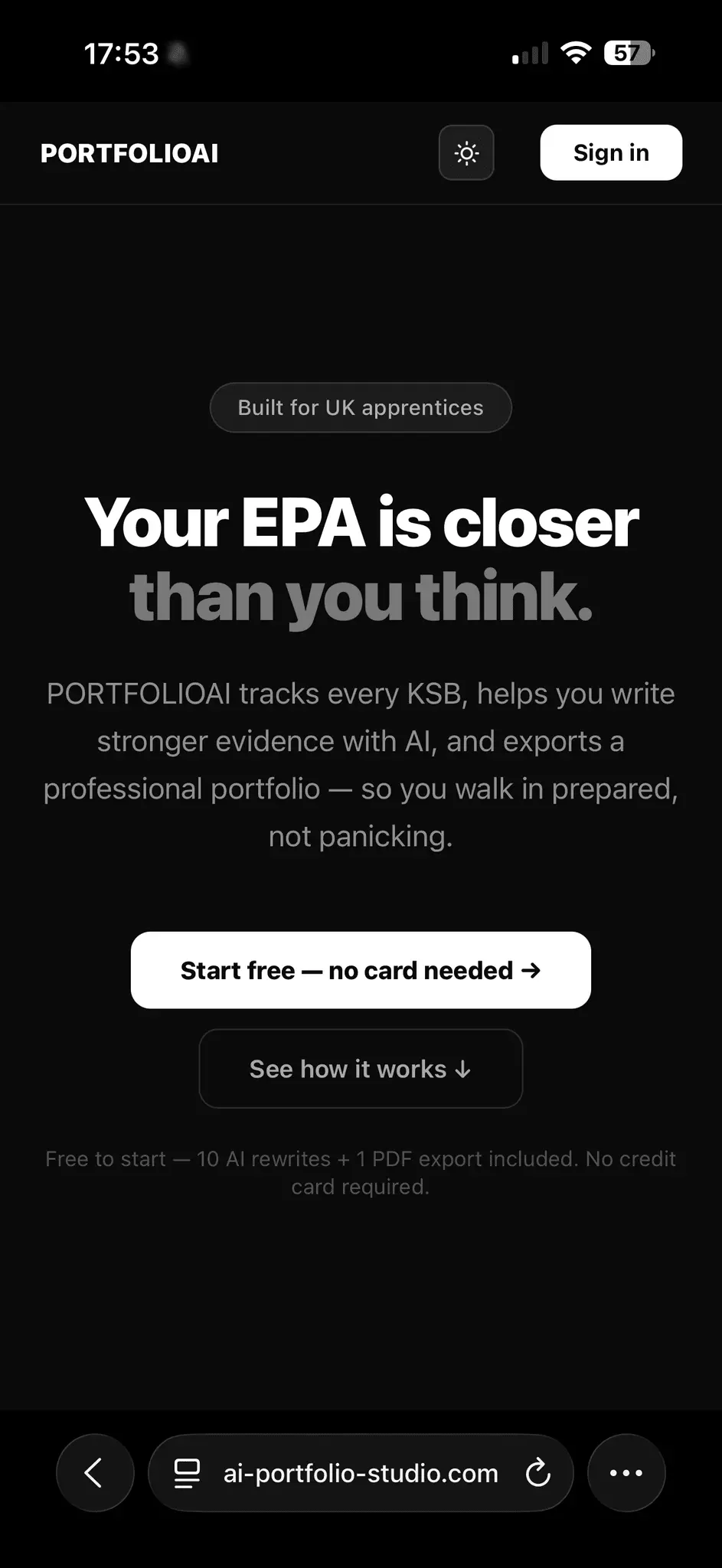 Screenshot 4 of PORTFOLIOAI