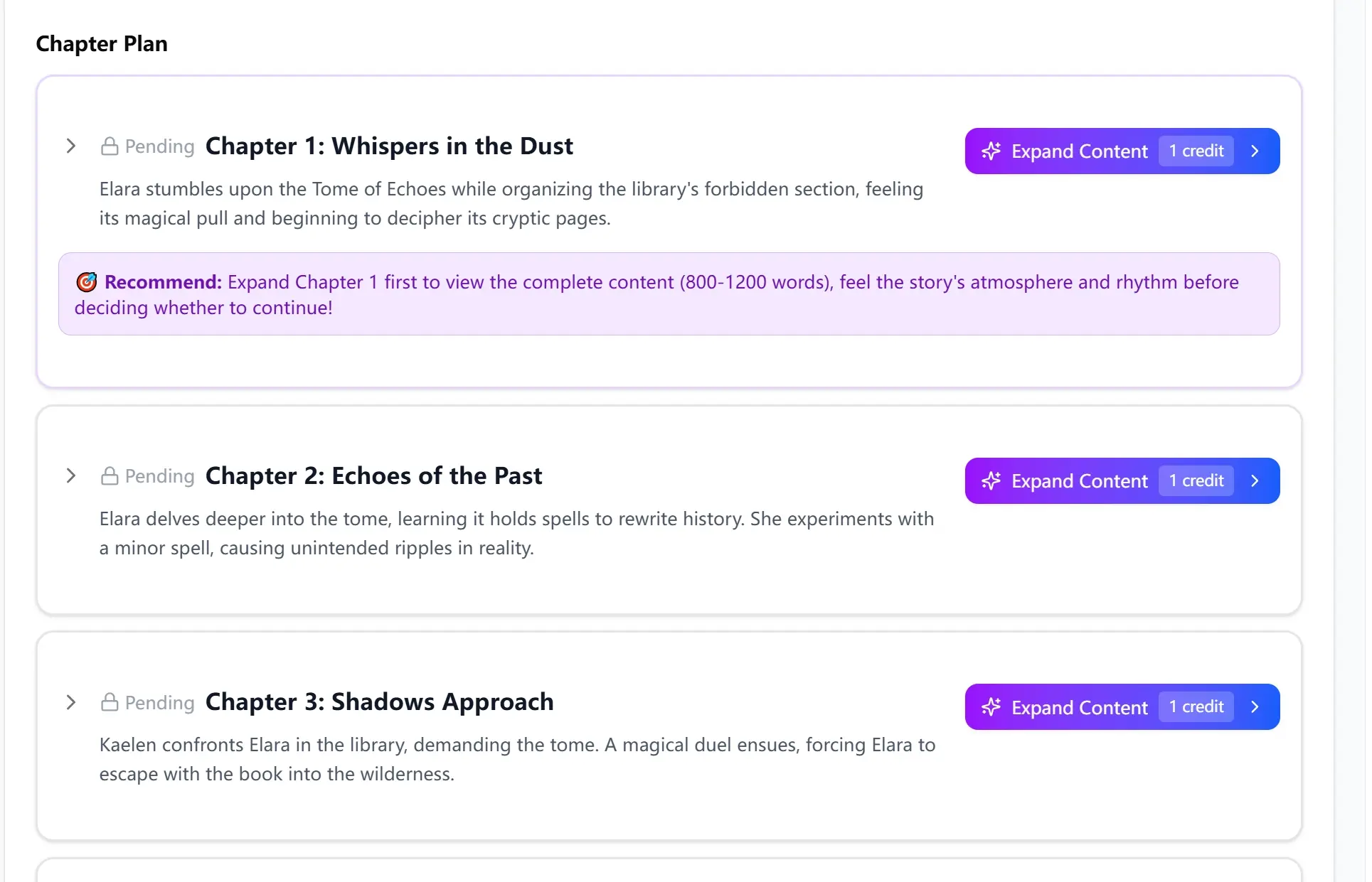 Screenshot 2 of AI Story Generator