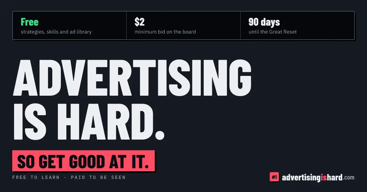 Screenshot 1 of Advertising is hard