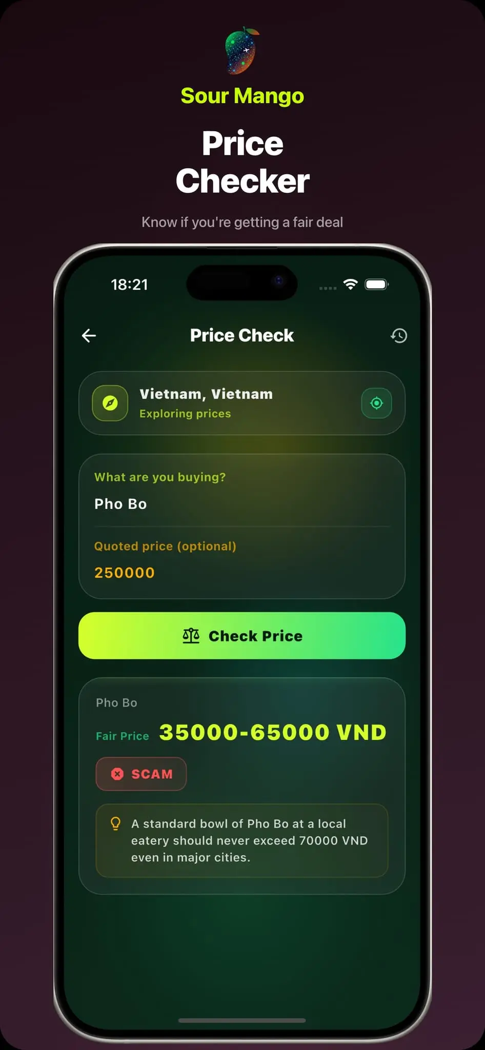 Screenshot 1 of Sour Mango: AI Travel Companion