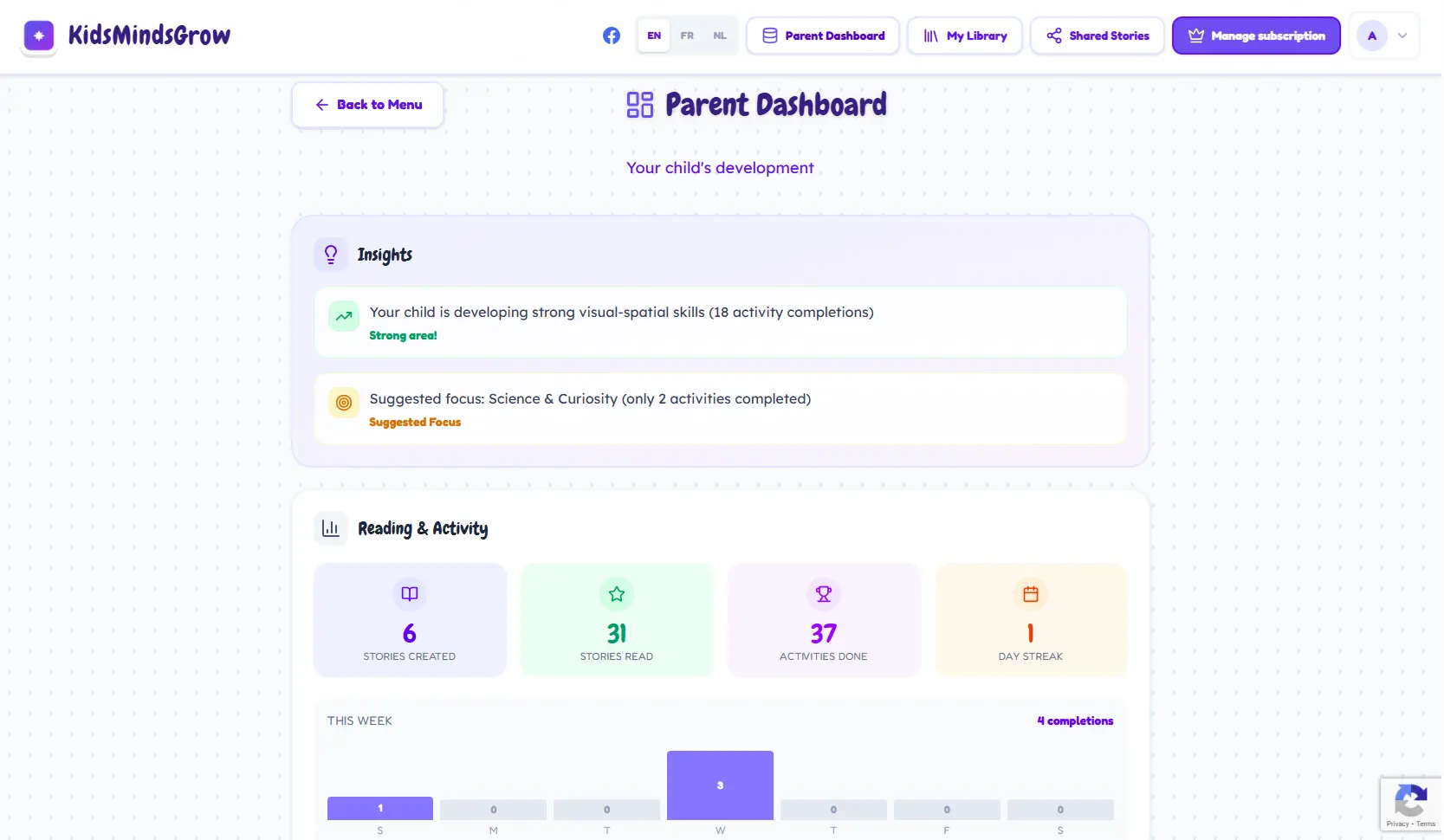 Screenshot 5 of KidsMindsGrow
