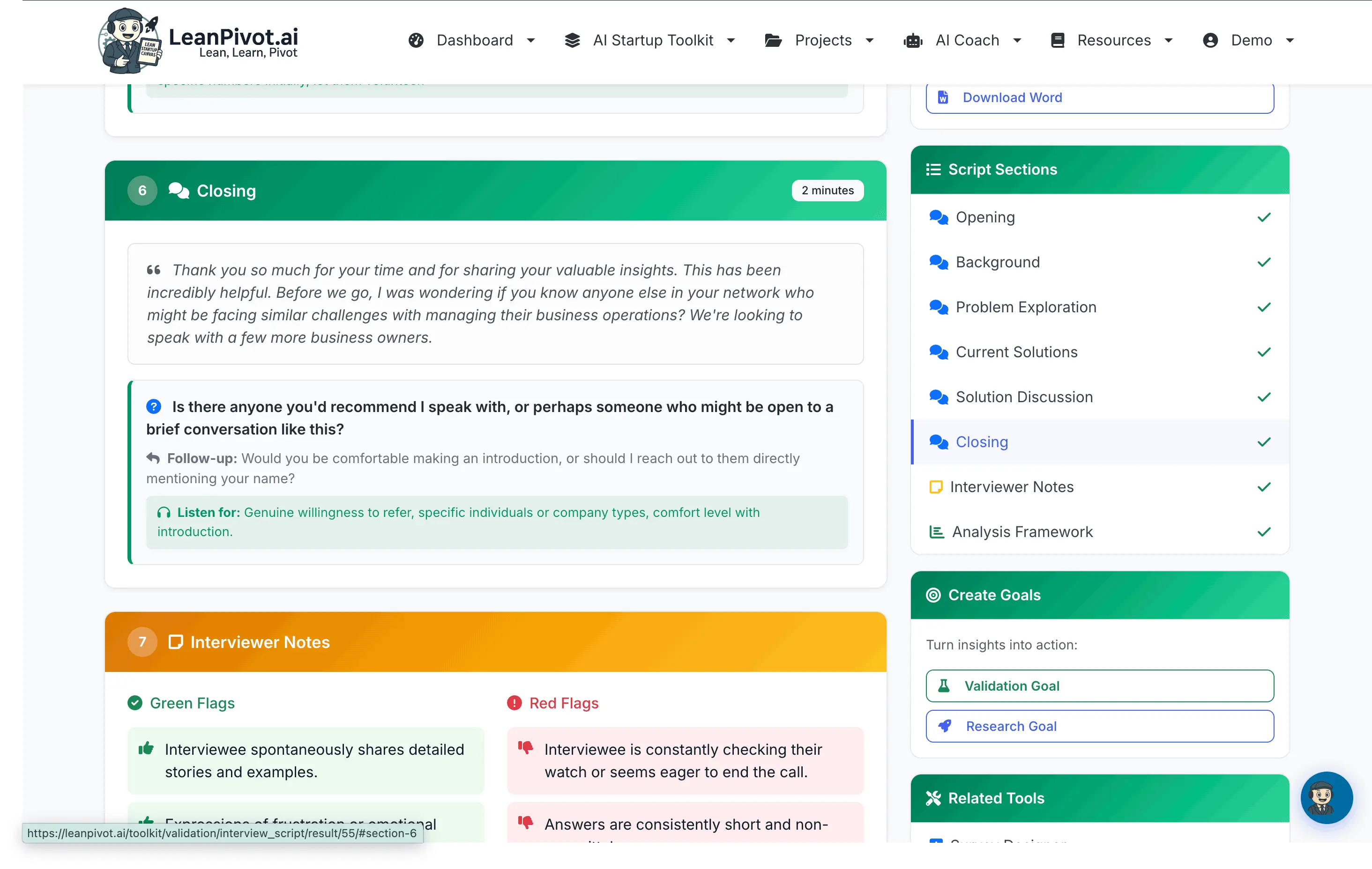 Screenshot 8 of LeanPivot.ai