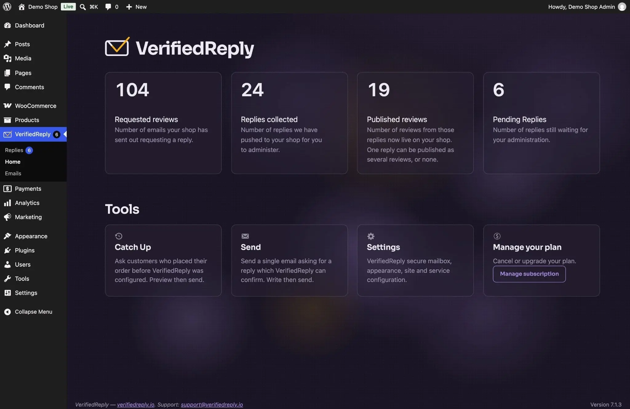 Screenshot 1 of VerifiedReply - Reviews from Replies