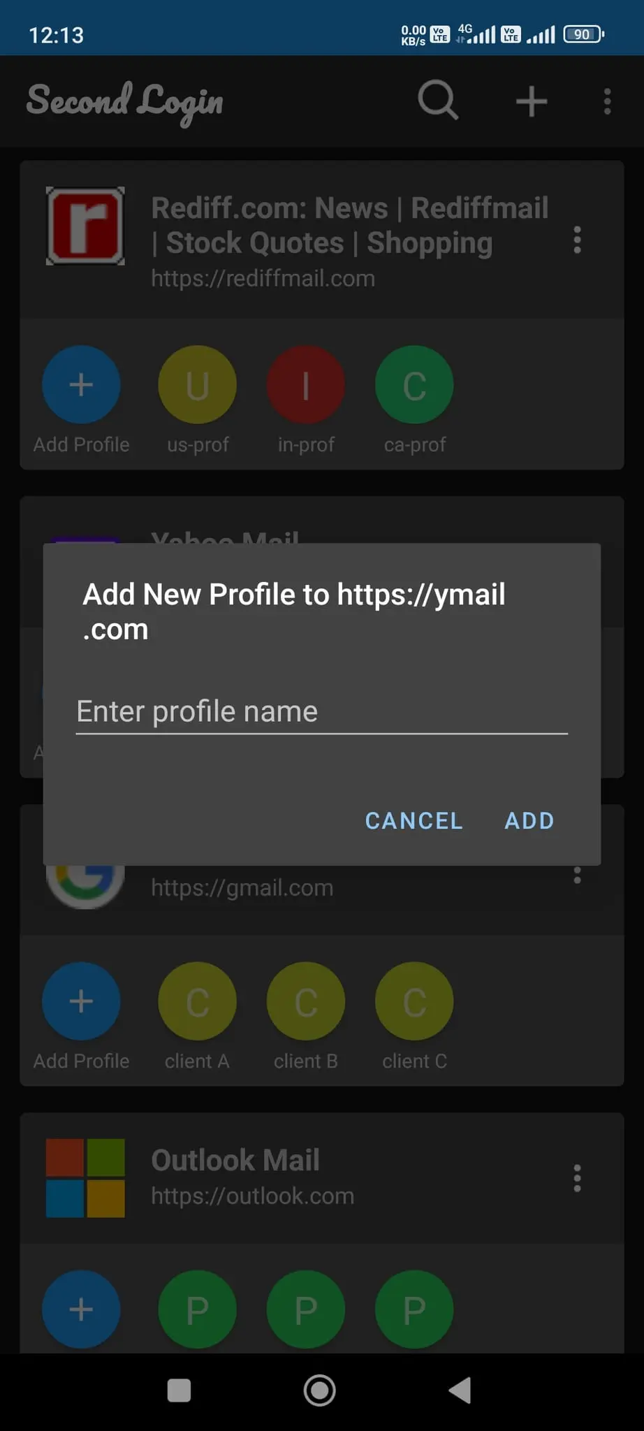 Screenshot 2 of Second Login