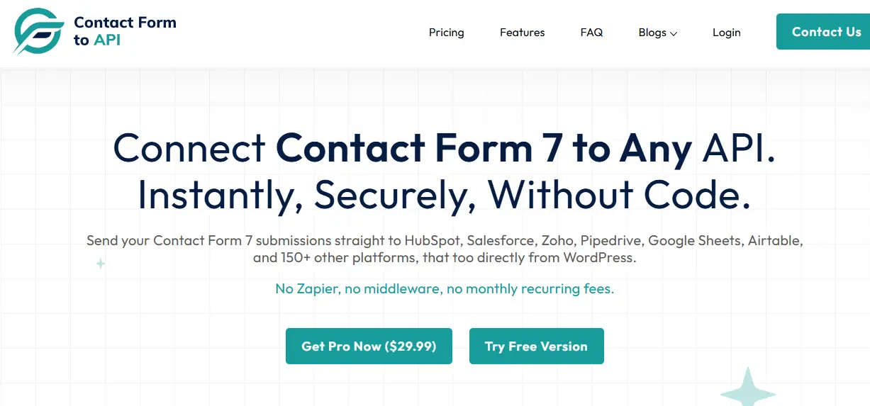 Screenshot 4 of Contact Form To API
