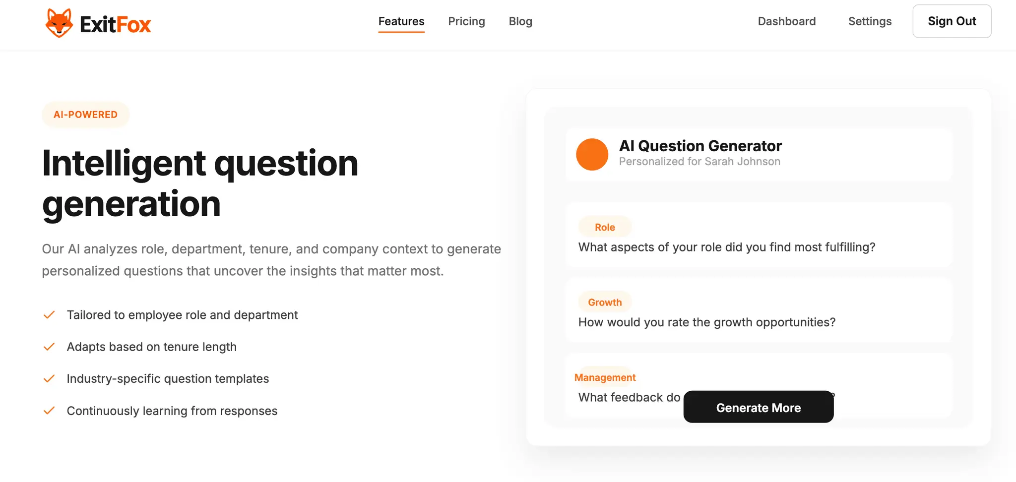 Screenshot 2 of ExitFox - AI-Powered Exit Interviews