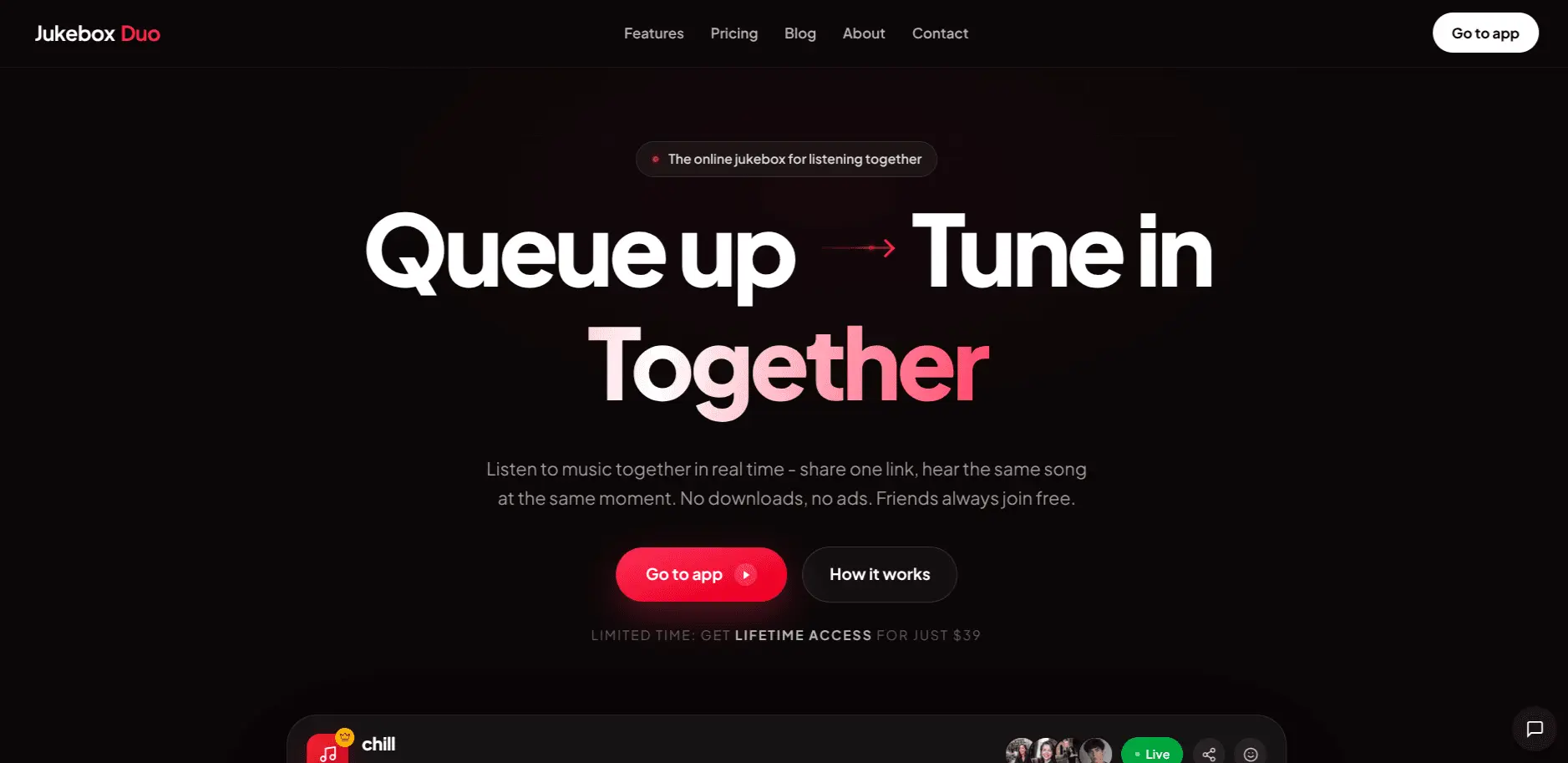 Screenshot 1 of Jukebox Duo - Listen to Music Together