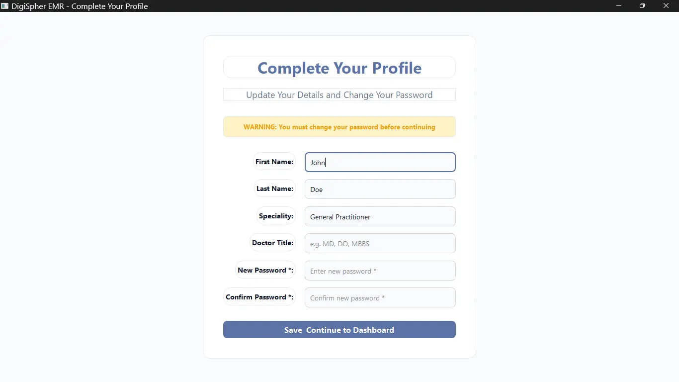 Screenshot 4 of DigiSpher EMR v1.1