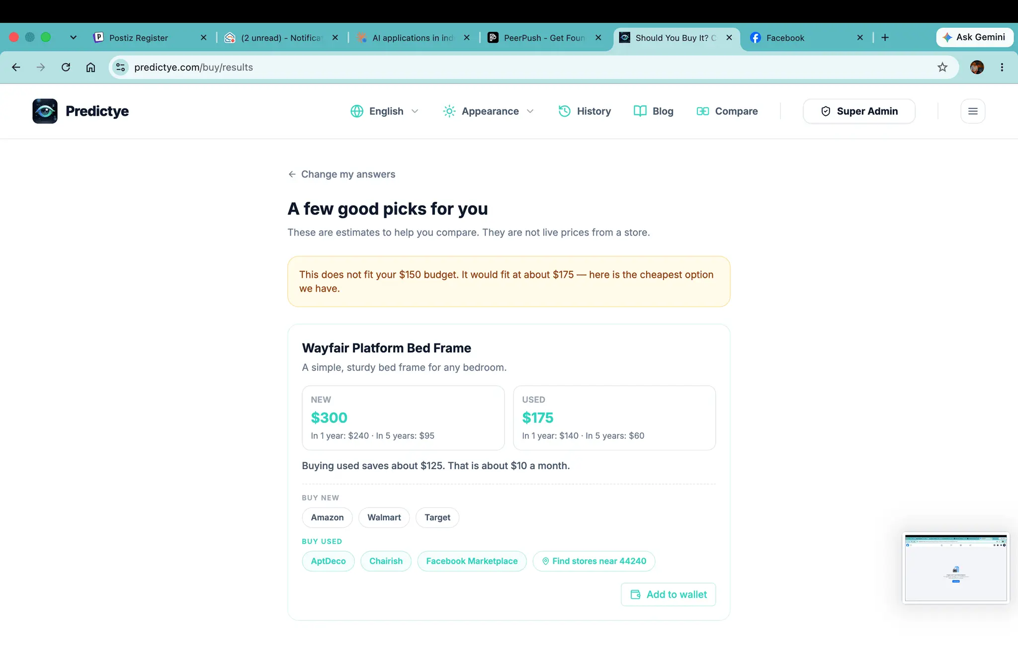 Screenshot 9 of Predictye