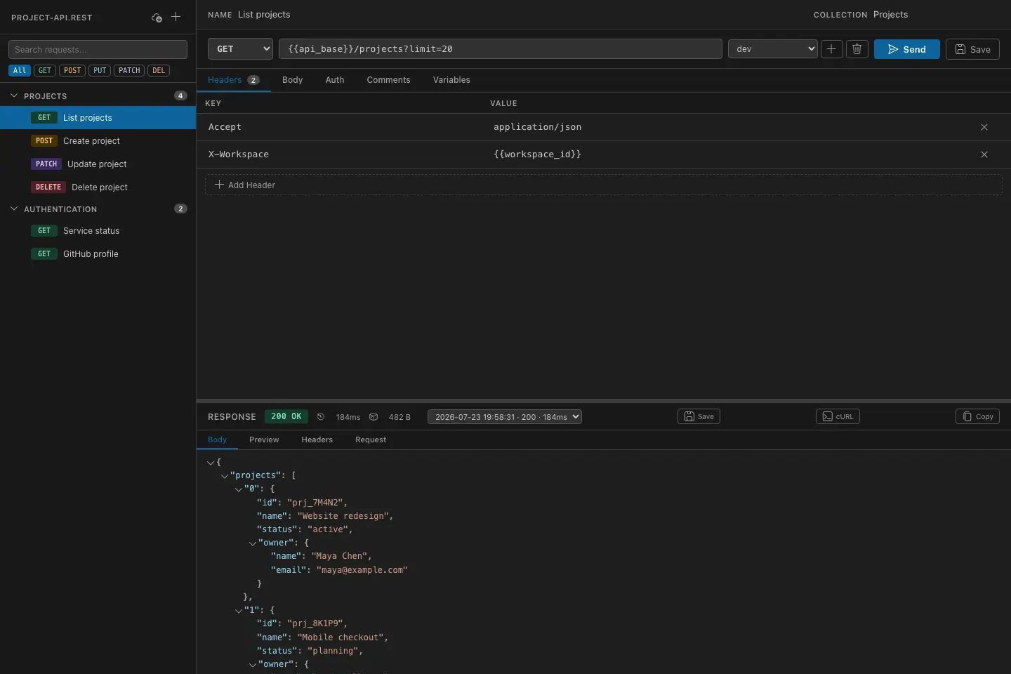 Screenshot 5 of Visual REST Client