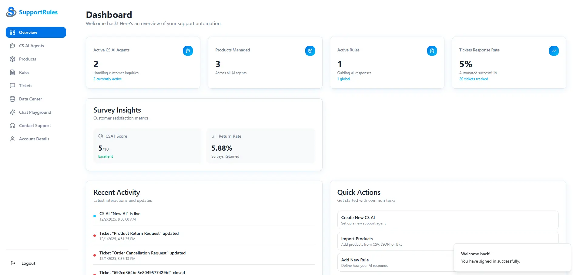 Screenshot 5 of SupportRules - AI Customer Support