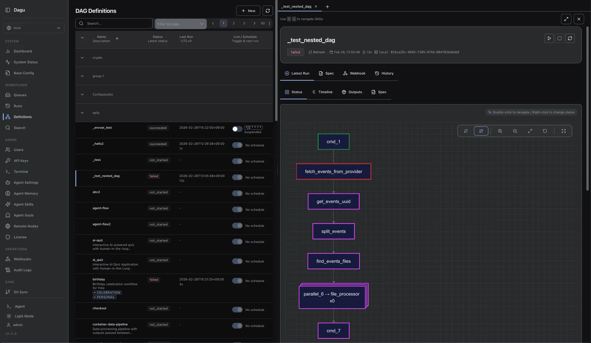 Screenshot 1 of Dagu.sh
