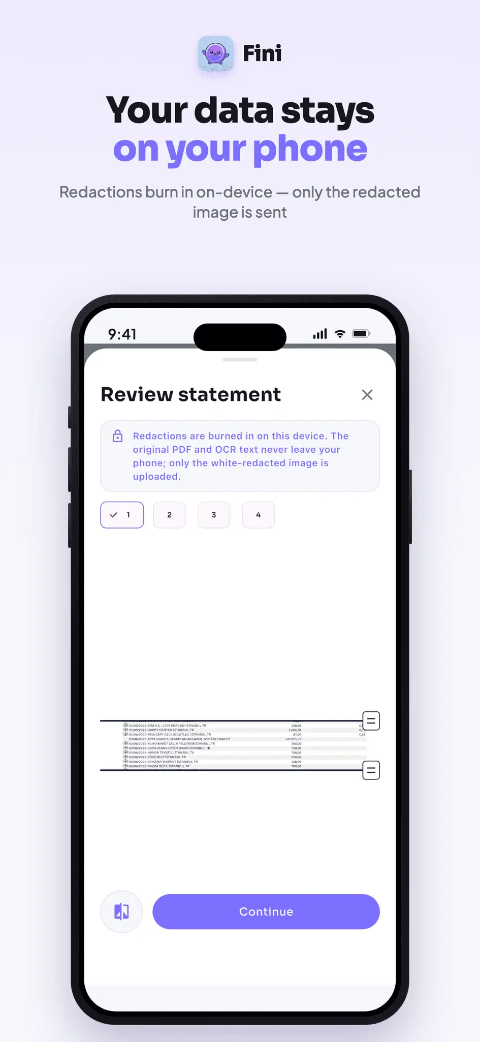 Screenshot 5 of Fini: AI Money Manager & Chat