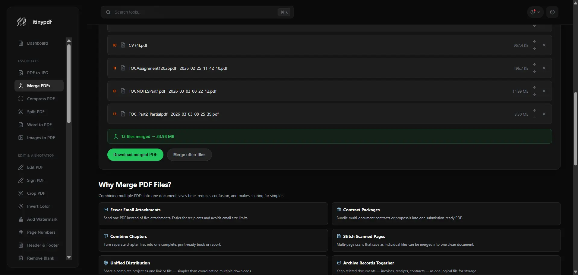 Screenshot 5 of itinypdf