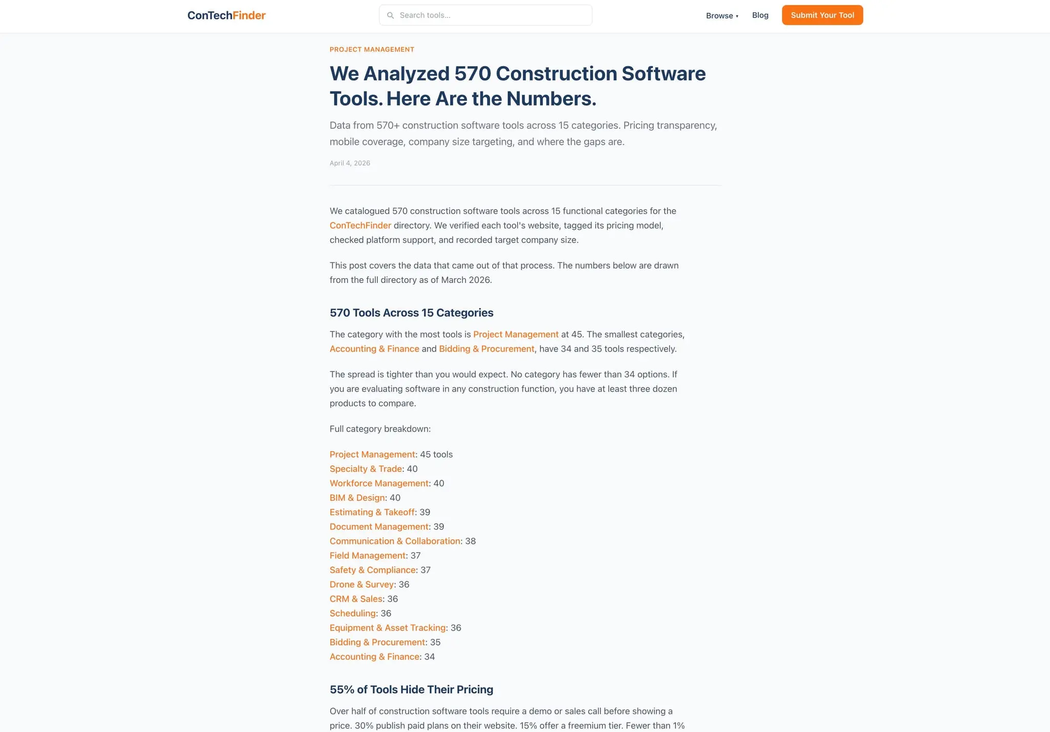 Screenshot 4 of ConTechFinder