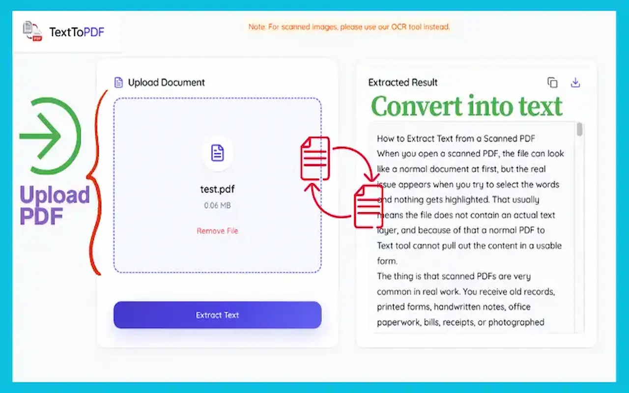 Screenshot 3 of Text to PDF Converter