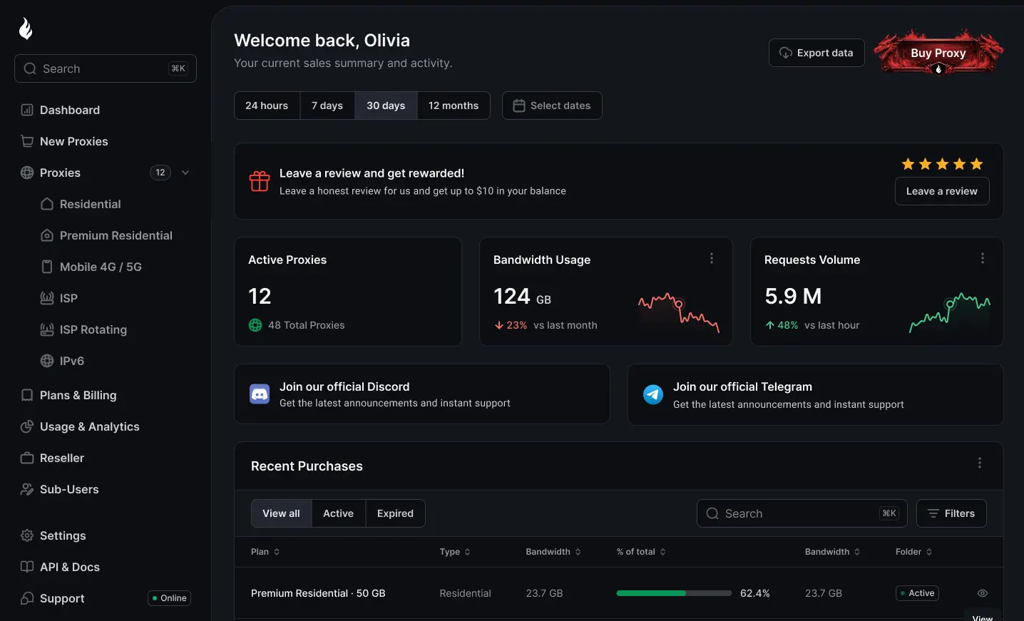 Screenshot 1 of FlameProxies