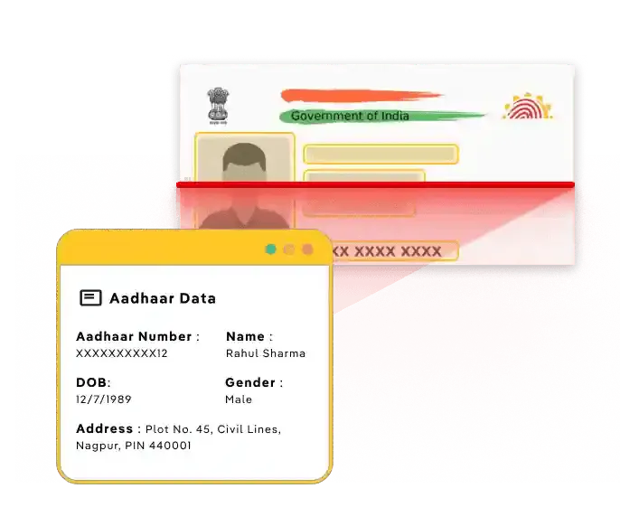 Screenshot 1 of AZAPI Aadhaar OCR API