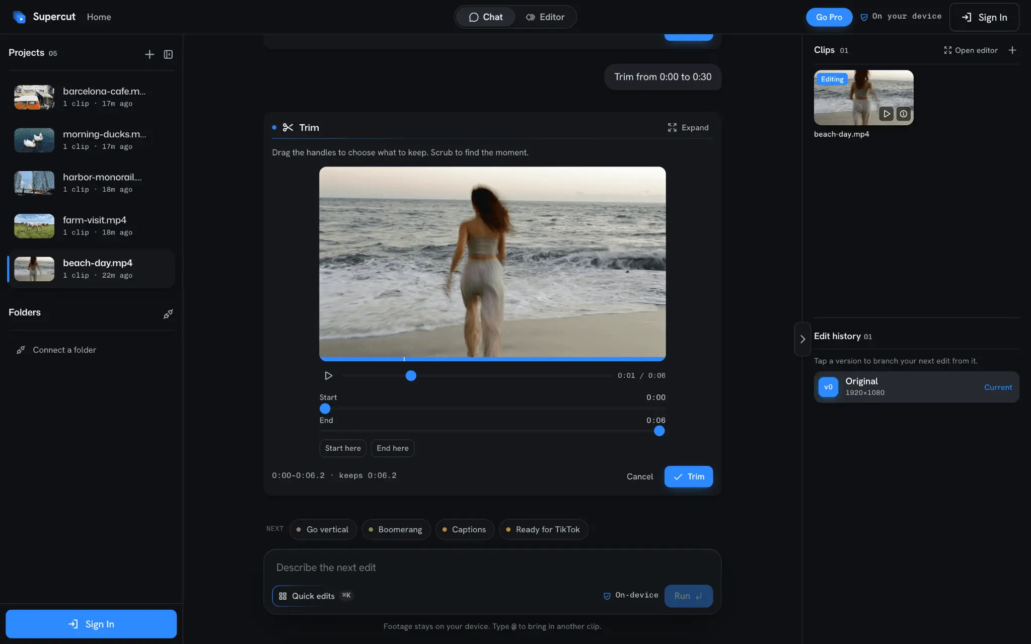 Screenshot 4 of SuperCut - The AI Video Editor