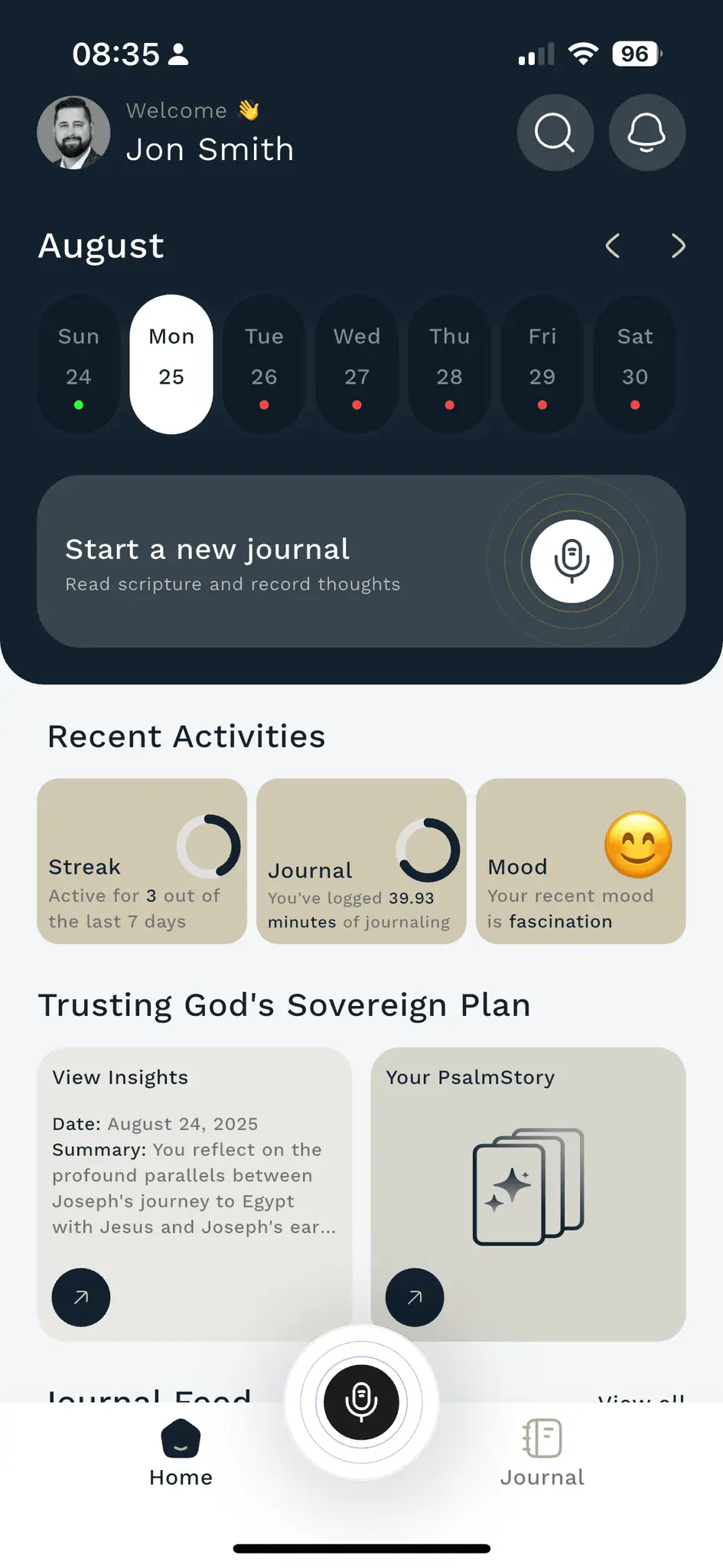 Screenshot 1 of Psalmlog