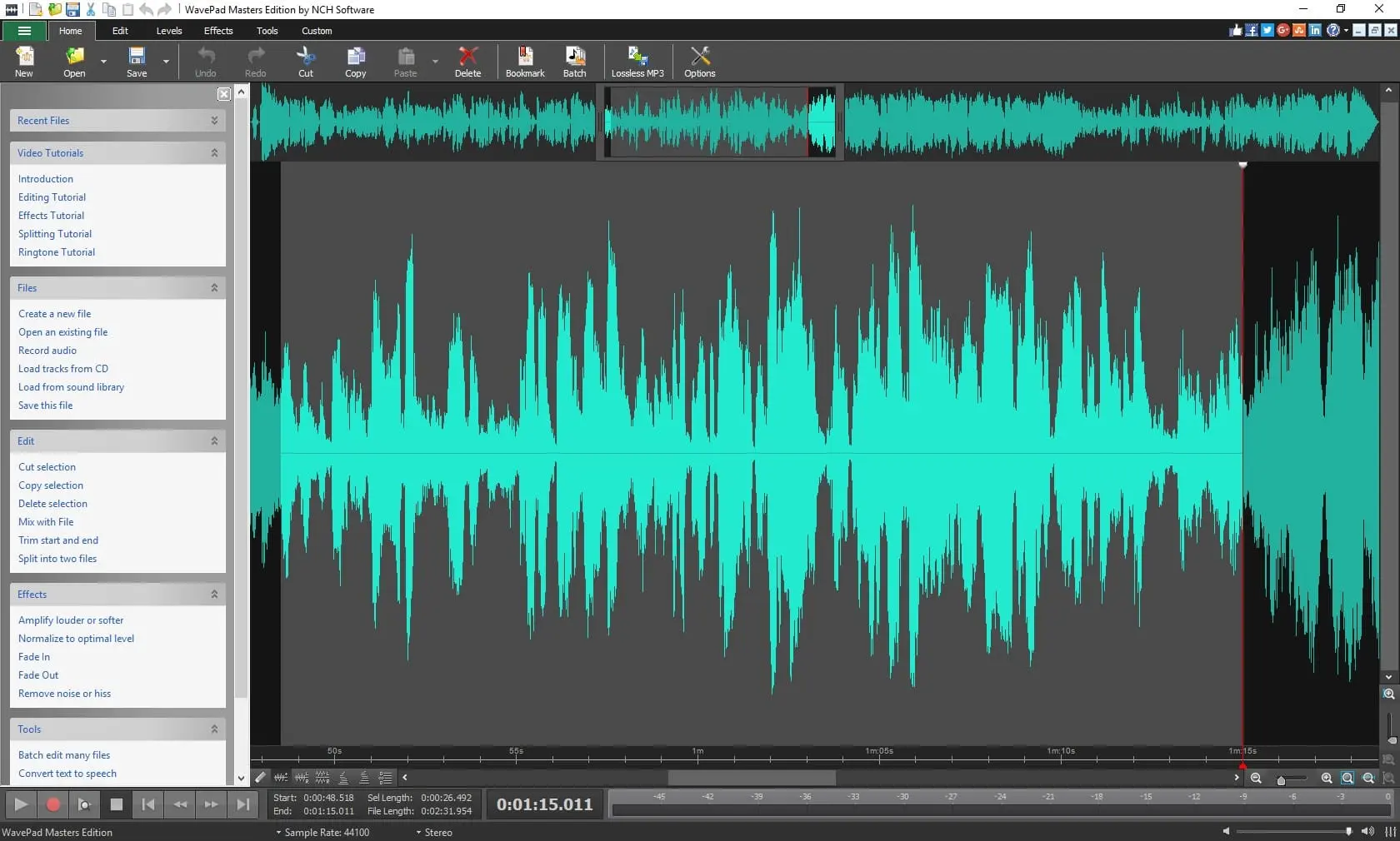 Screenshot 4 of WavePad: AI-powered audio editing