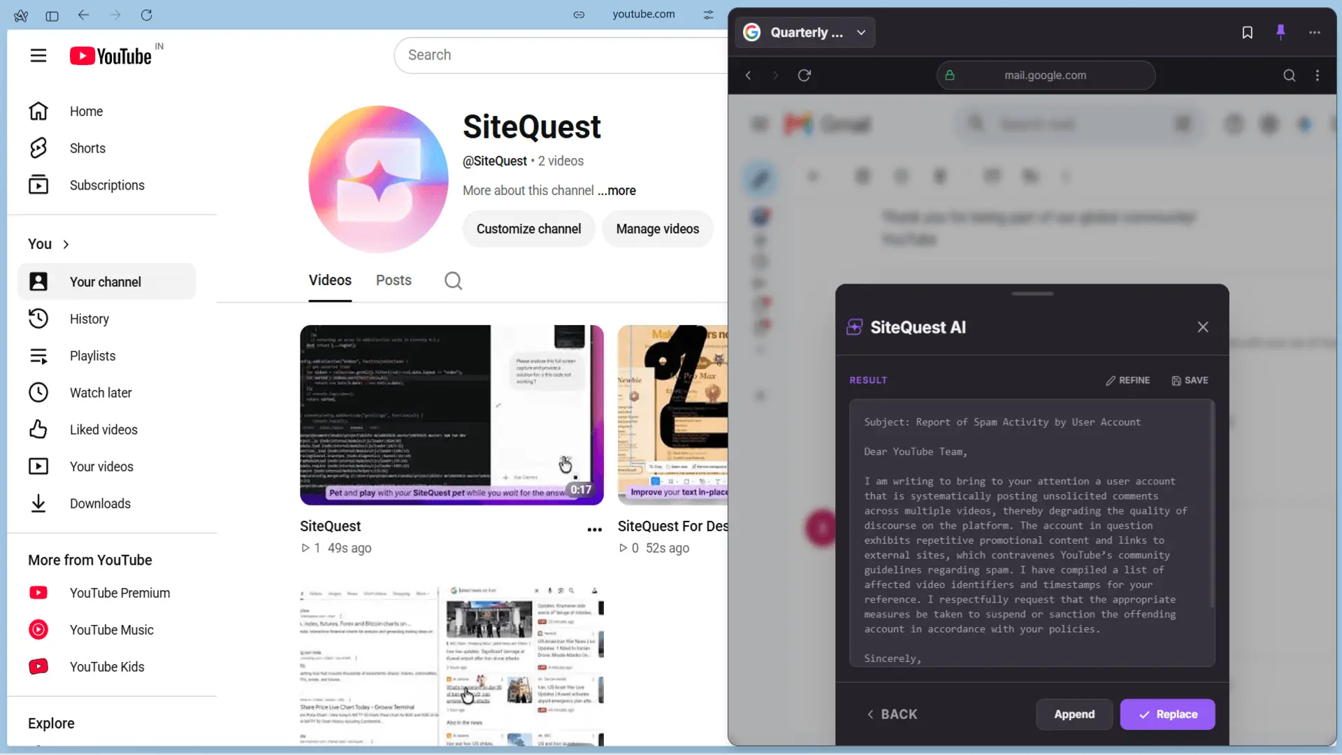 Screenshot 5 of SiteQuest