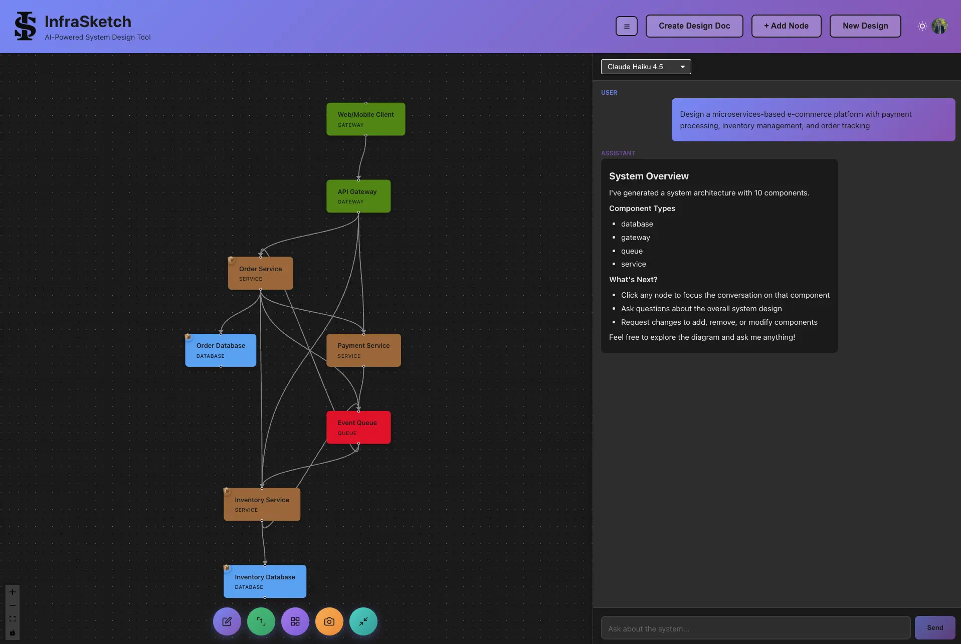 Screenshot 2 of InfraSketch