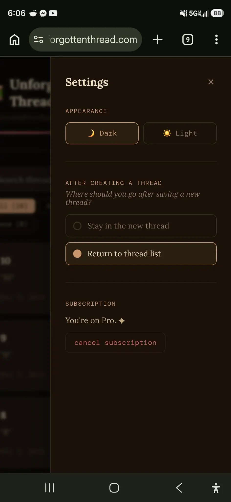 Screenshot 2 of unforgotten-thread