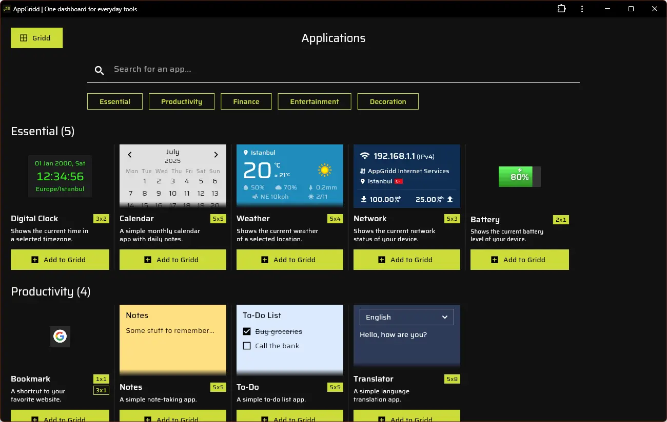 Screenshot 3 of AppGridd