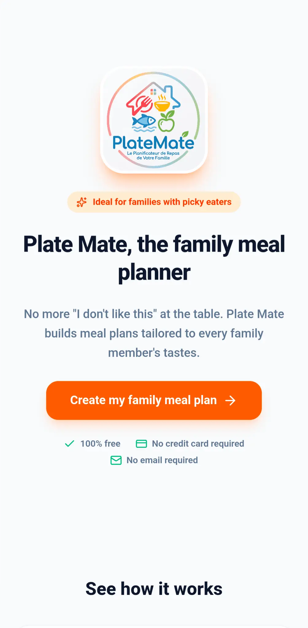 Screenshot 1 of Plate Mate