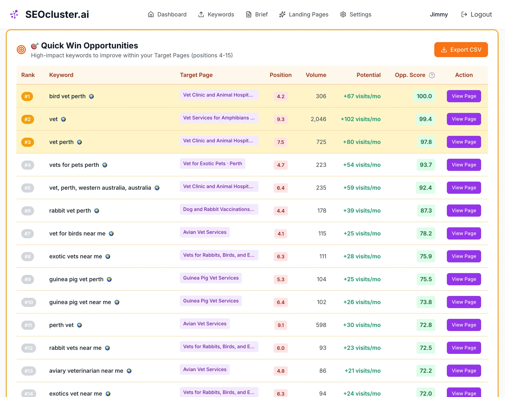 Screenshot 4 of SEOcluster.ai