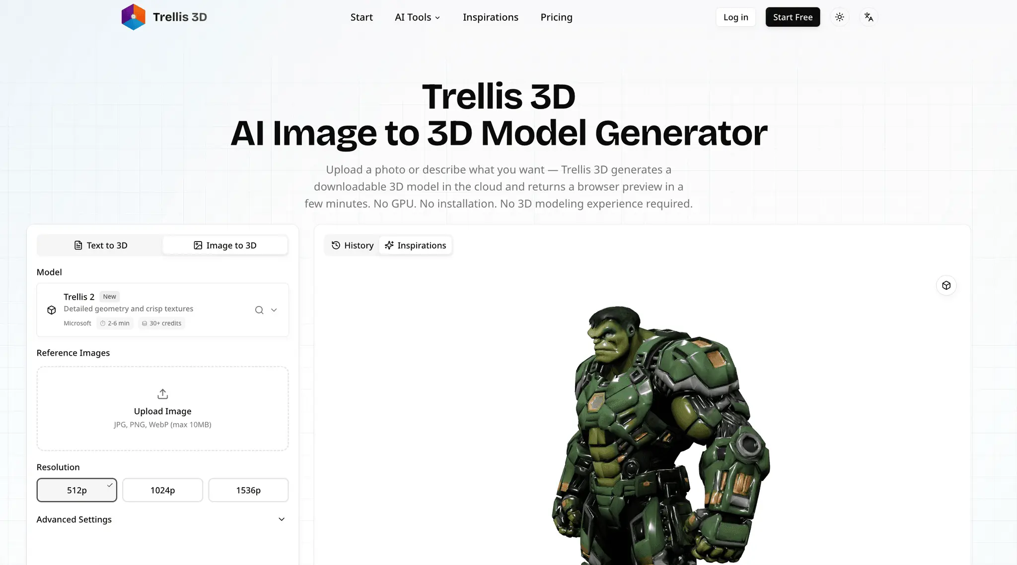 Screenshot 1 of Trellis 3D