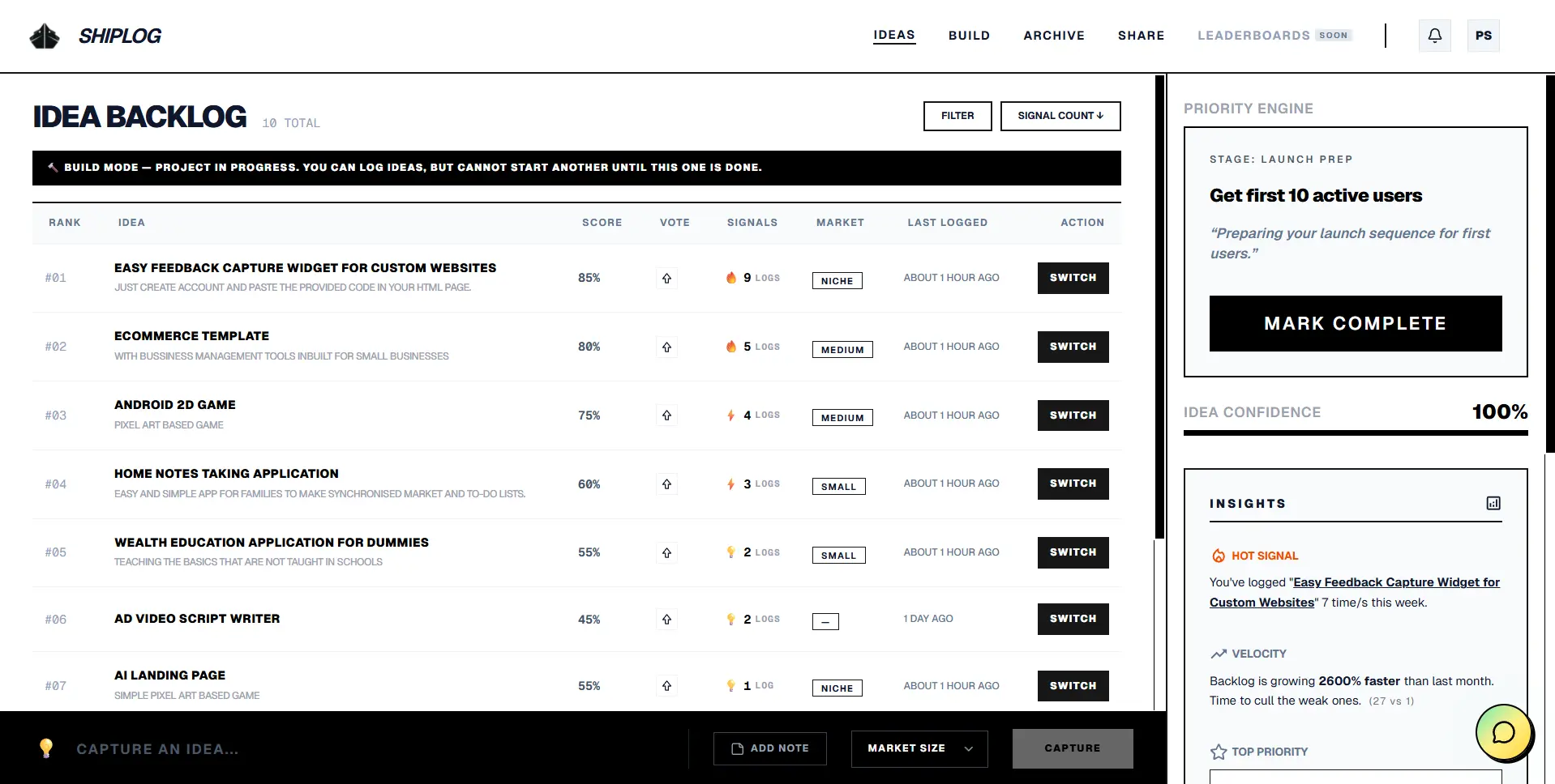 Screenshot 3 of Shiplog