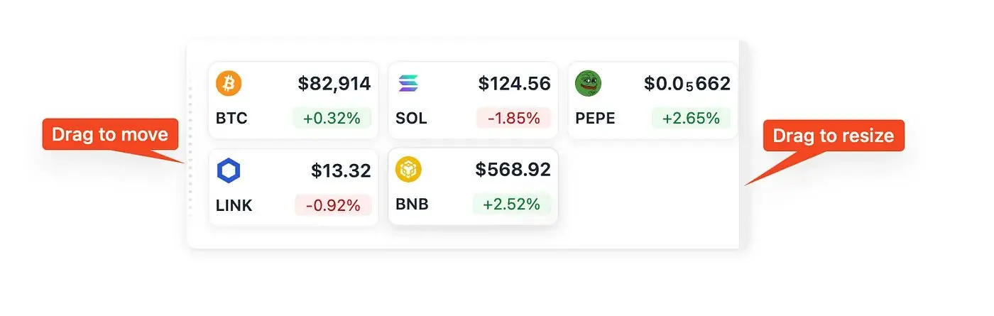 Screenshot 2 of Tickers Bar