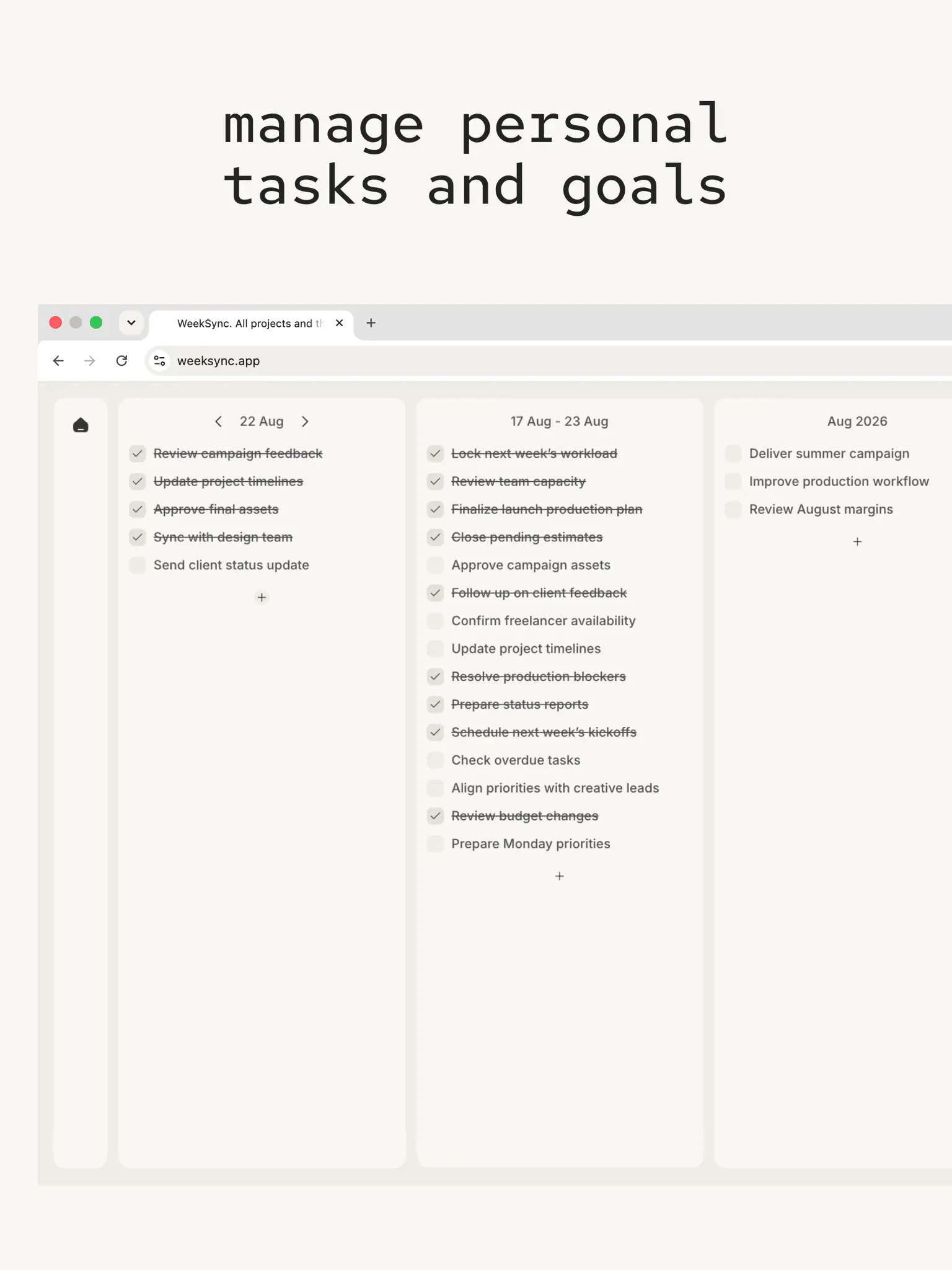 Screenshot 5 of WeekSync