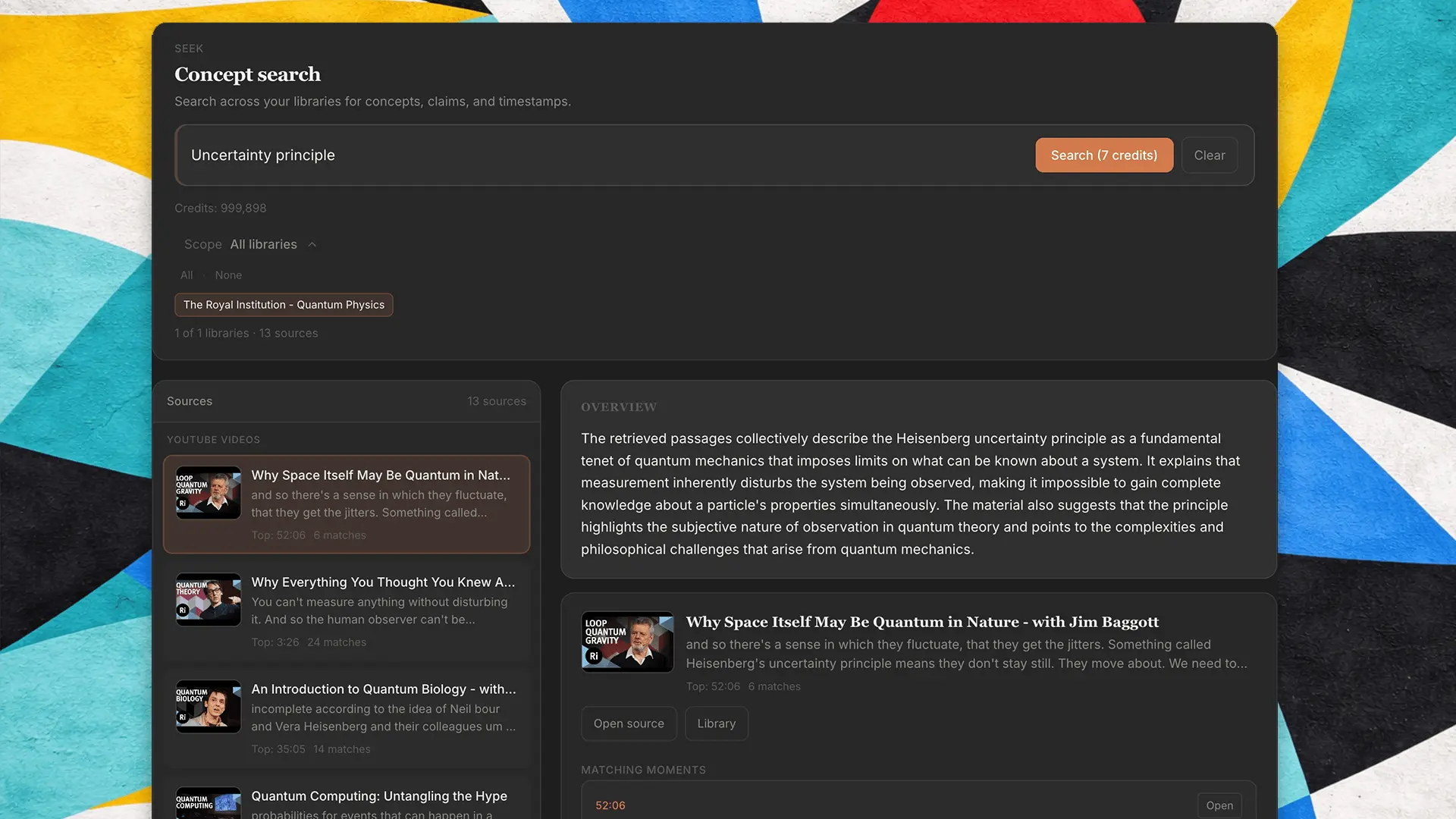 Screenshot 1 of ConceptSeek