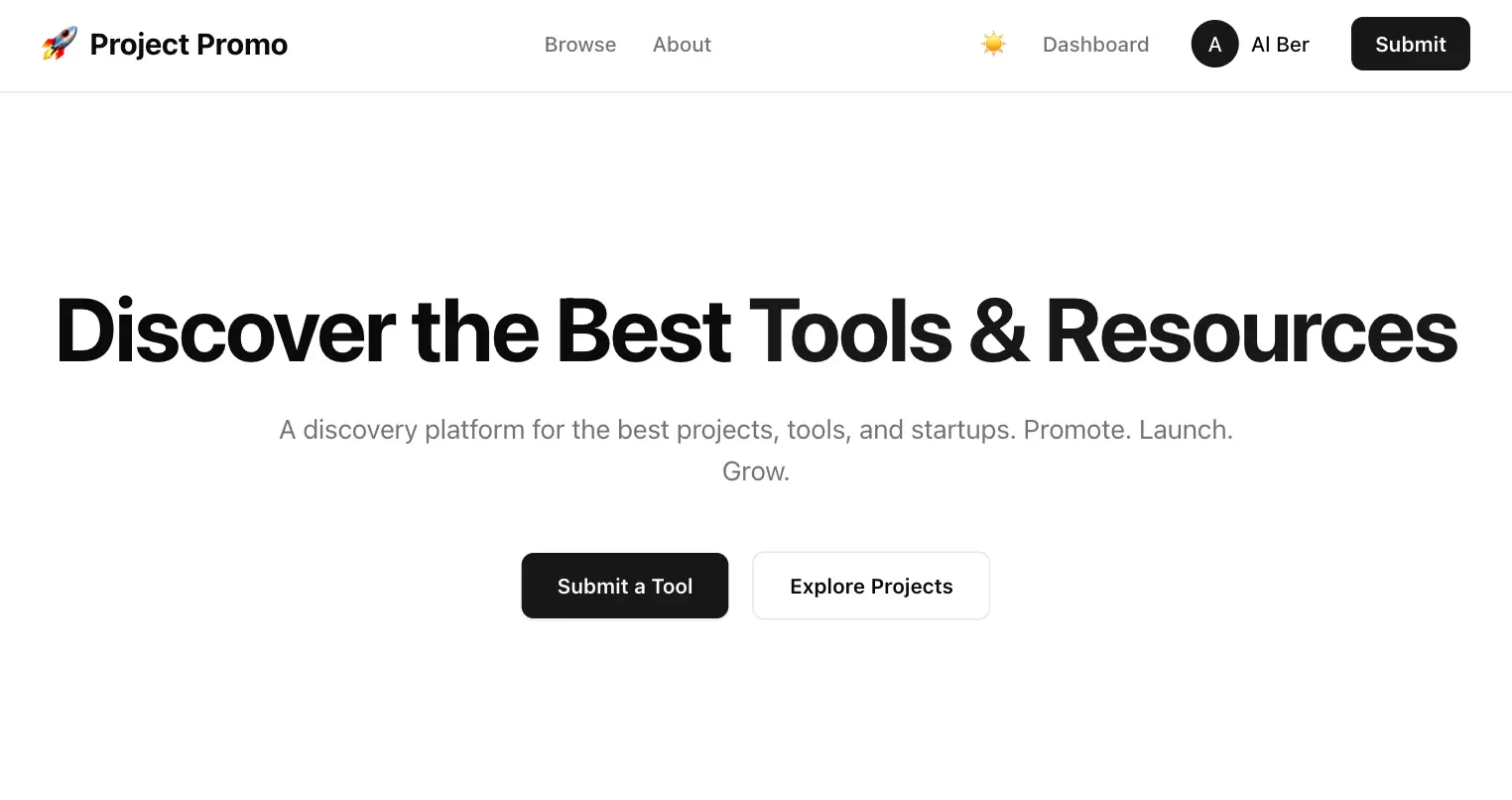 Screenshot 1 of Project Promo