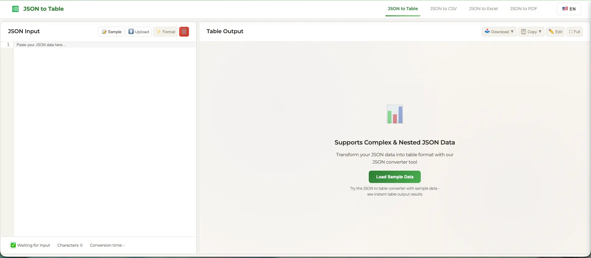 Screenshot 2 of JSON to Table — Convert JSON to HTML Tab