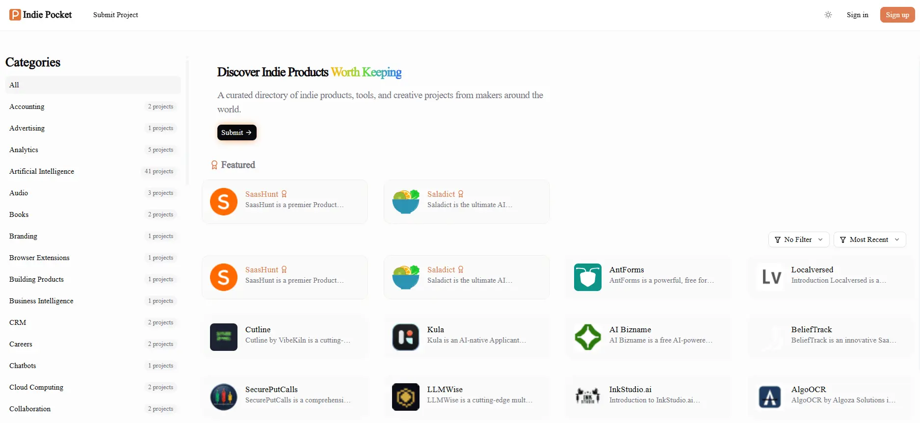 Screenshot 1 of Indie Pocket