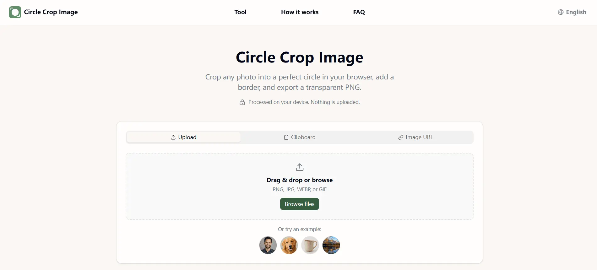 Screenshot 1 of Circle Crop Image