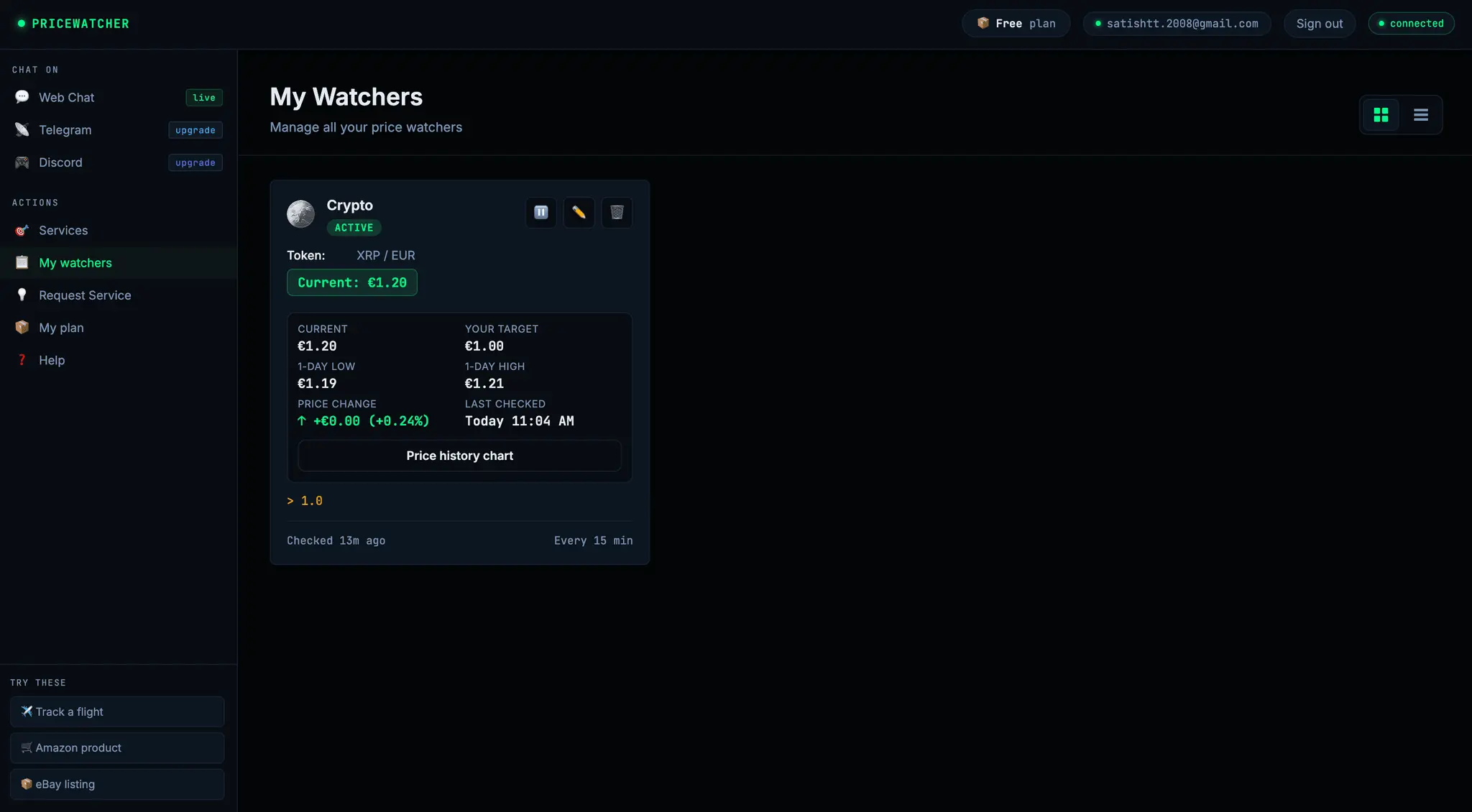 Screenshot 2 of PriceWatcher