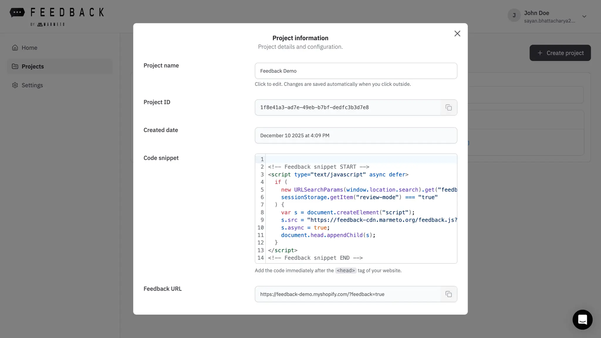 Screenshot 6 of Marmeto Feedback