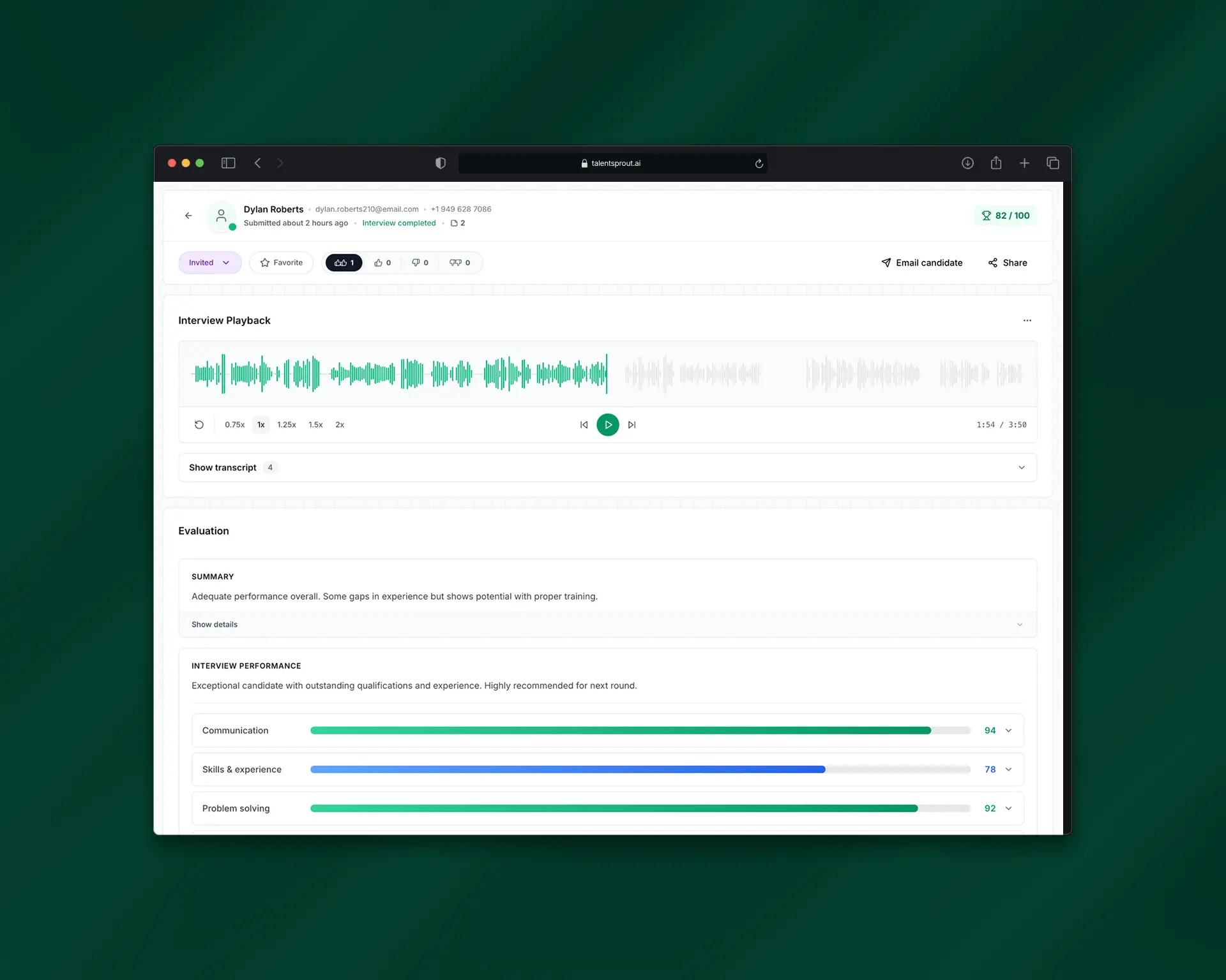 Screenshot 1 of TalentSprout