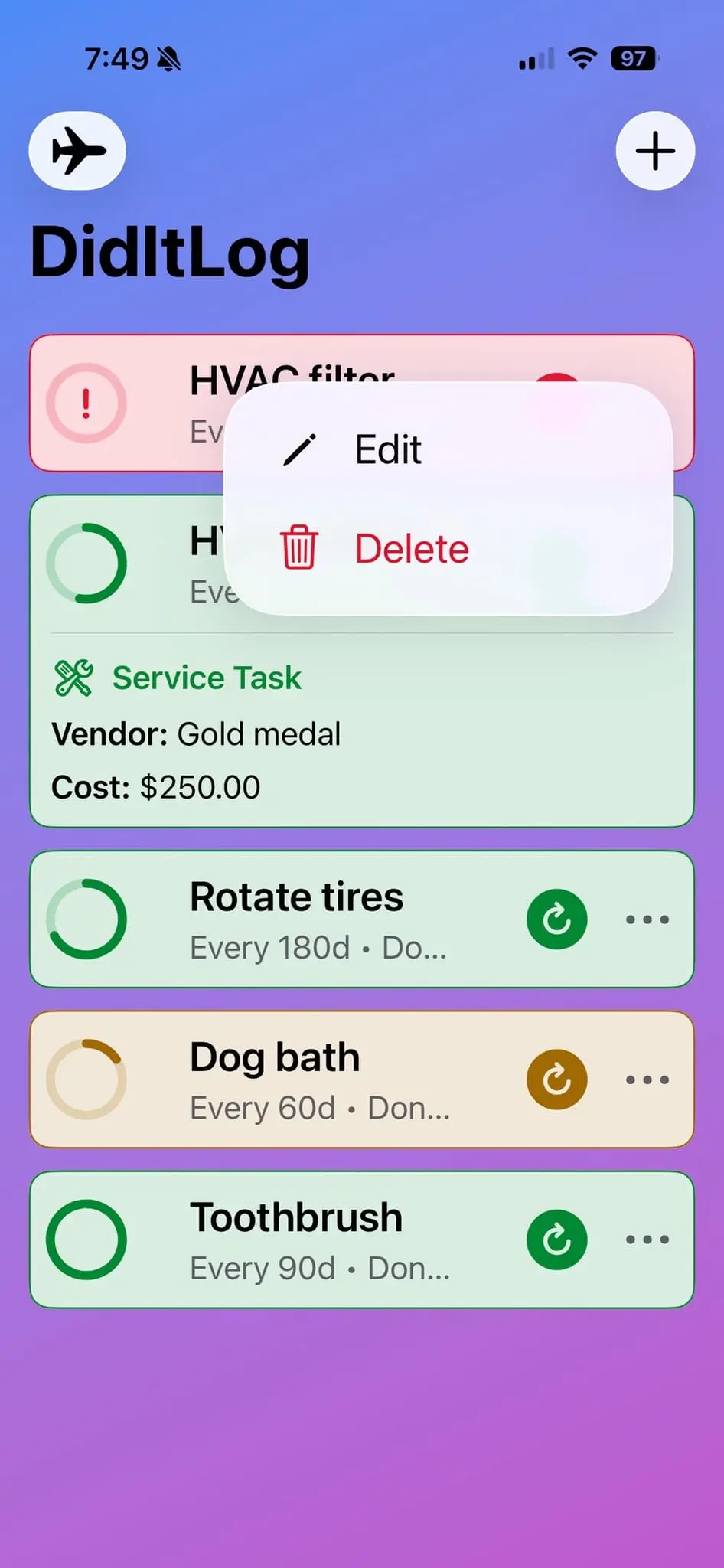 Screenshot 3 of DidItLog
