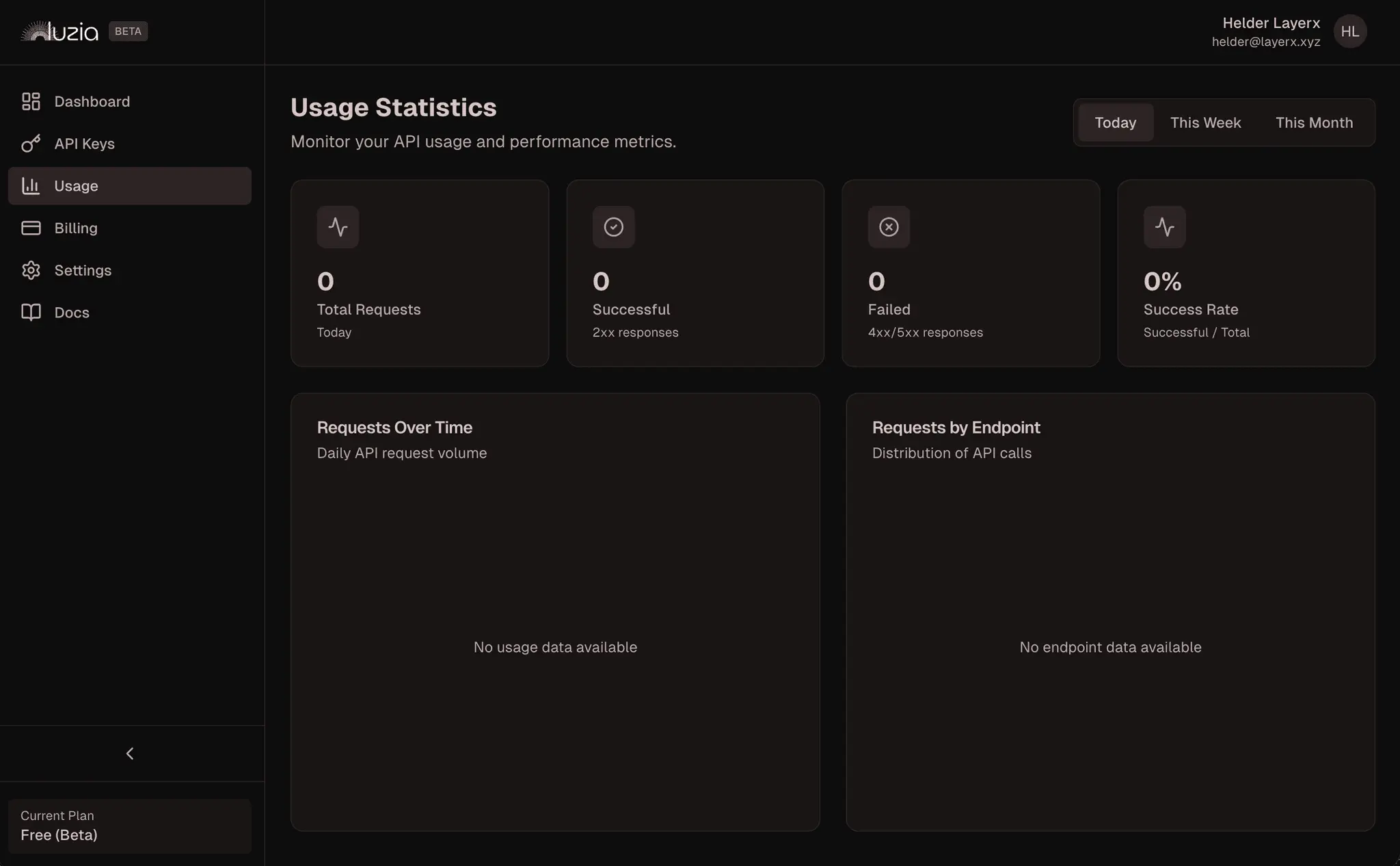Screenshot 2 of Luzia API